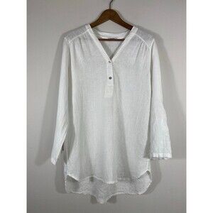 Rosemarine Made in Italy 100% Linen Tunic Top – Size M